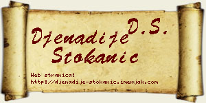 Đenadije Stokanić vizit kartica